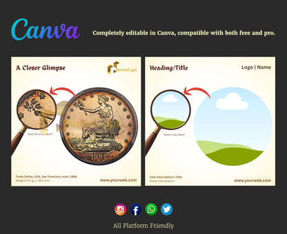 Canva Templates for Coin Collectors